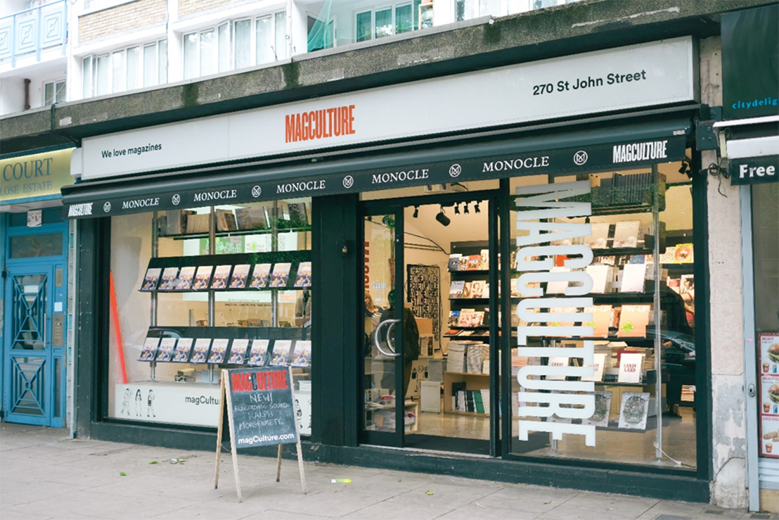 「magCulture」のショップ。日本の雑誌もありました。