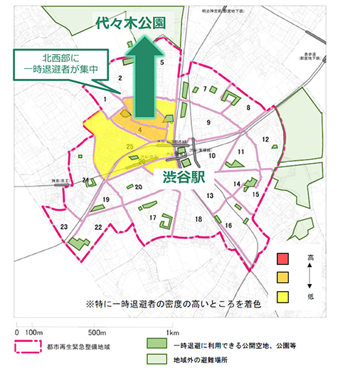 図1 出典:渋谷駅周辺地域都市再生安全確保計画ver.2.4(令和6年3月)に一部加筆