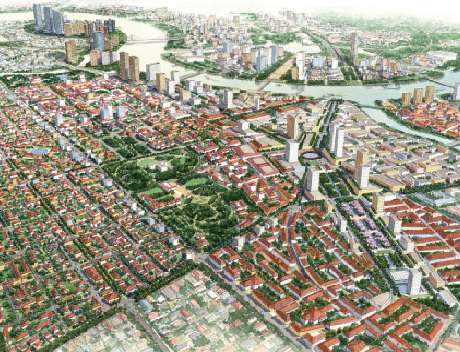 歴史的都市における新たな都市機能整備と歩行者のための空間づくり